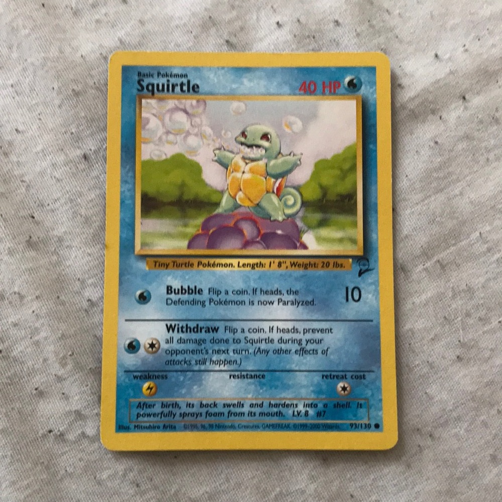 Squirtle Pokémon card